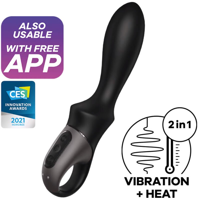Satisfyer - Vibrateur Anal Heat Climax Noir - Gabychou - Anal