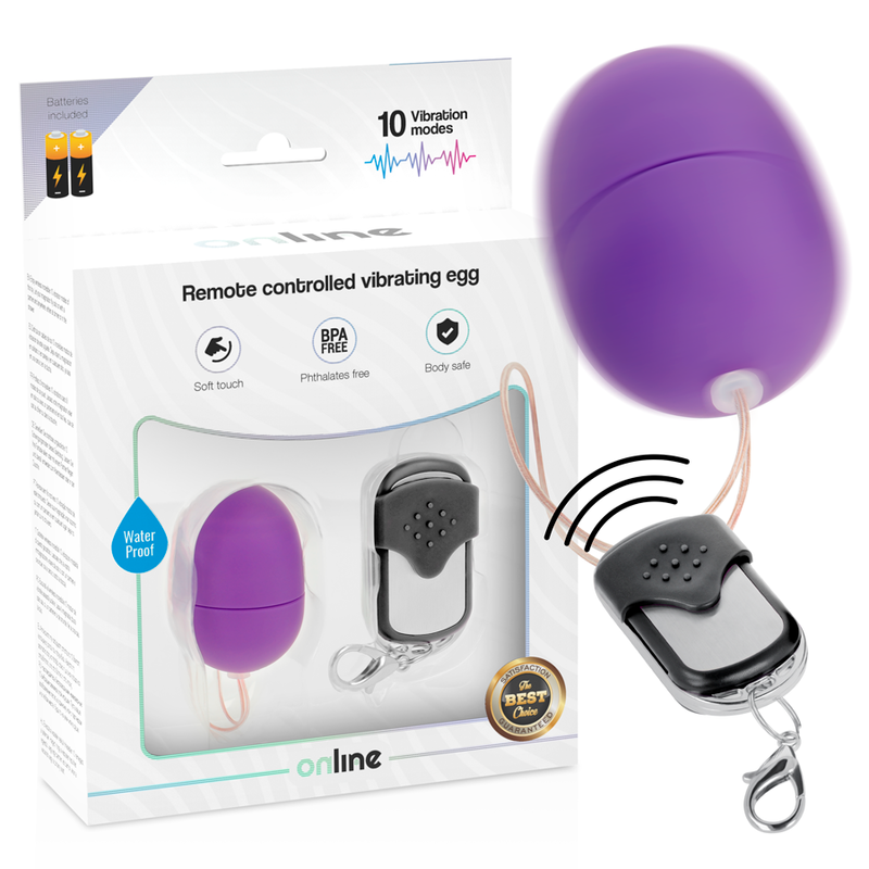 Online - Oeuf Vibrant Télécommande S Lilas - Gabychou - Jouets pour femmes