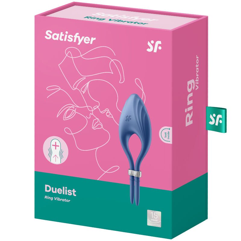 Nom optimisé : Satisfyer - Duelist Anillo Vibrador Gris - Gabychou - Accessoires Pénis