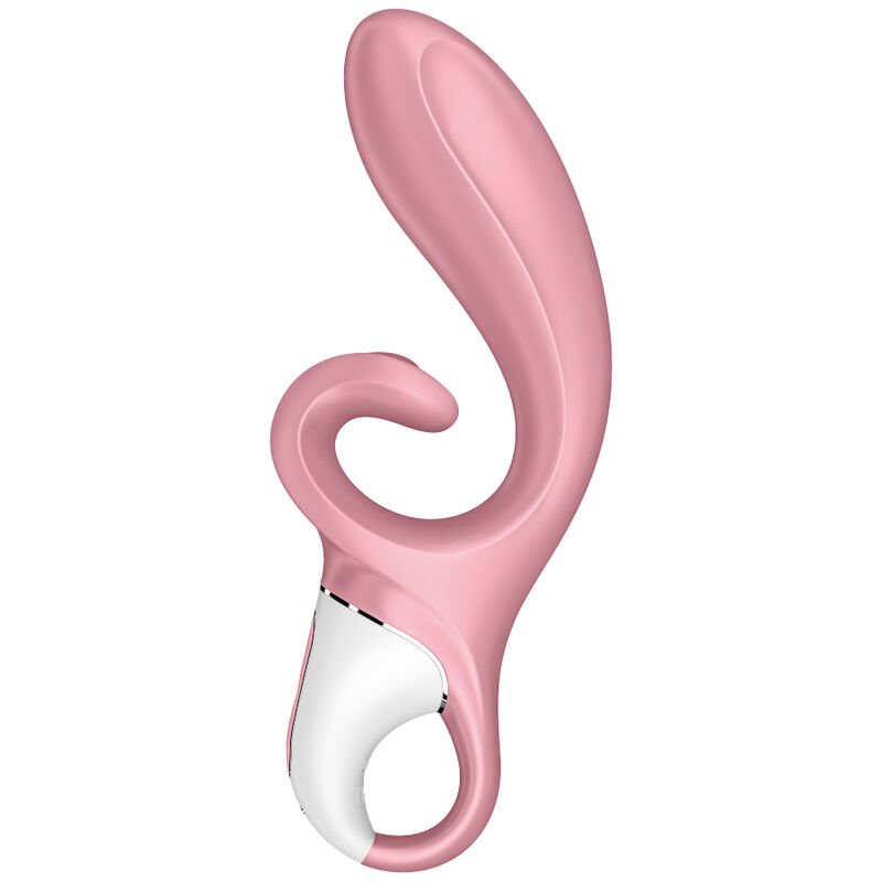 Satisfyer - Vibromasseur Lapin Hug Me avec Application Rose - Gabychou - Jouets pour femmes