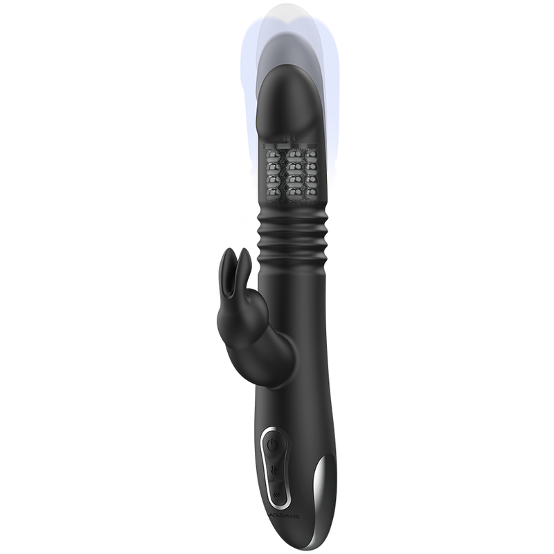 Blacksilver - Vibrateur Stimulant Kenji Compatible avec la Technologie Sans Fil Watchme - Gabychou - Jouets pour femmes
