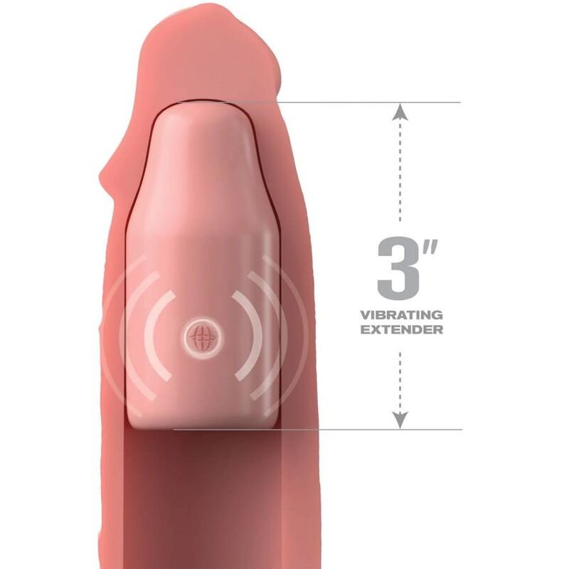 Fantasy X-Tensions - Manche Pipedreams 22,86 cm avec Plug Remote Skin 7,62 cm - Gabychou - Accessoires Pénis