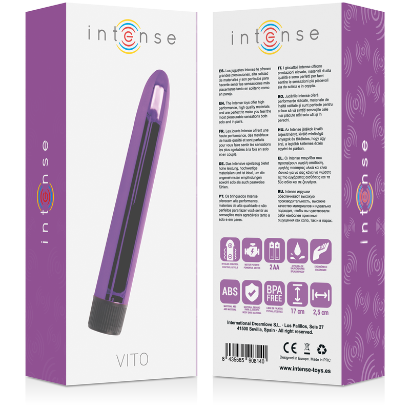 Intense - Vibrateur Vito Lilas - Gabychou - Jouets pour femmes