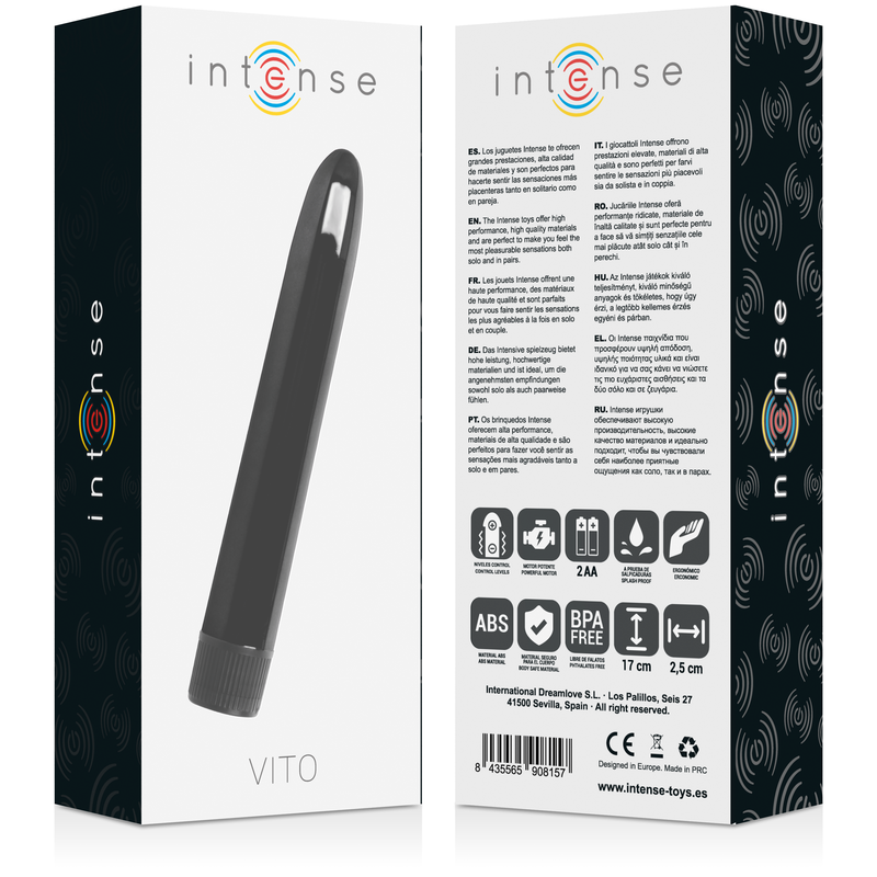 Intense - Vibrateur Vito Noir - Gabychou - Jouets pour femmes