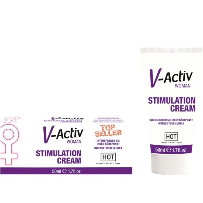 Hot - Crème de Stimulation V-Activ pour Femme 50ml - Gabychou - Bien-être