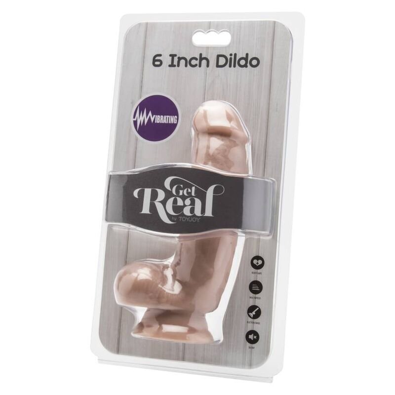 Get Real - Gode Vibrant avec Billes 12 Cm Skin - Gabychou - Vibrateurs