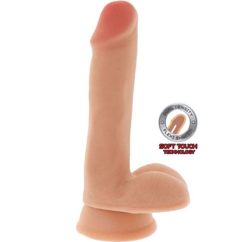 Get Real – Gode Double Densité 17 cm Balles Peau