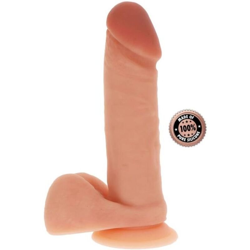 Get Real - Gode en Silicone 20,5 cm avec Balles Peau - Gabychou - Godes sans vibration