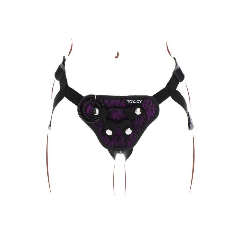 Get Real - Harnais en Dentelle Violet Strap-on - Gabychou - Harnais