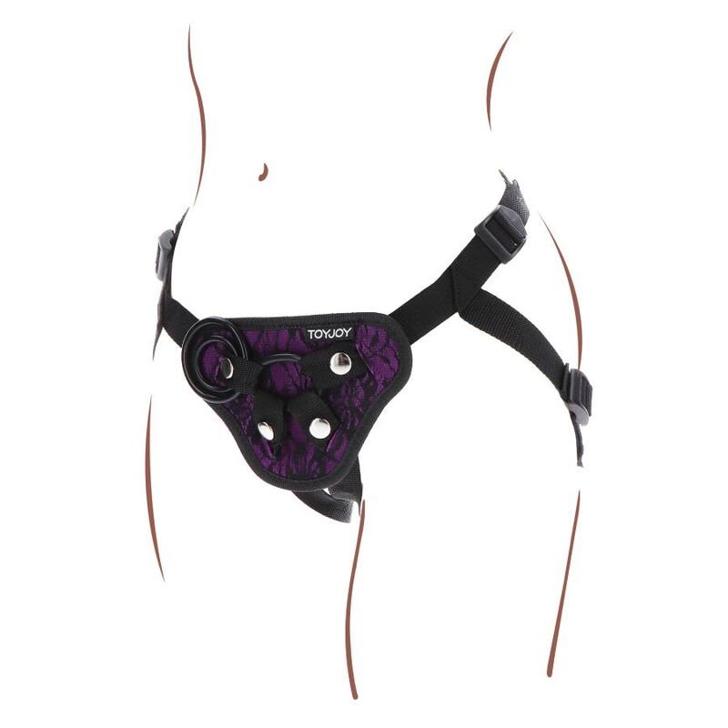 Get Real - Harnais en Dentelle Violet Strap-on - Gabychou - Harnais