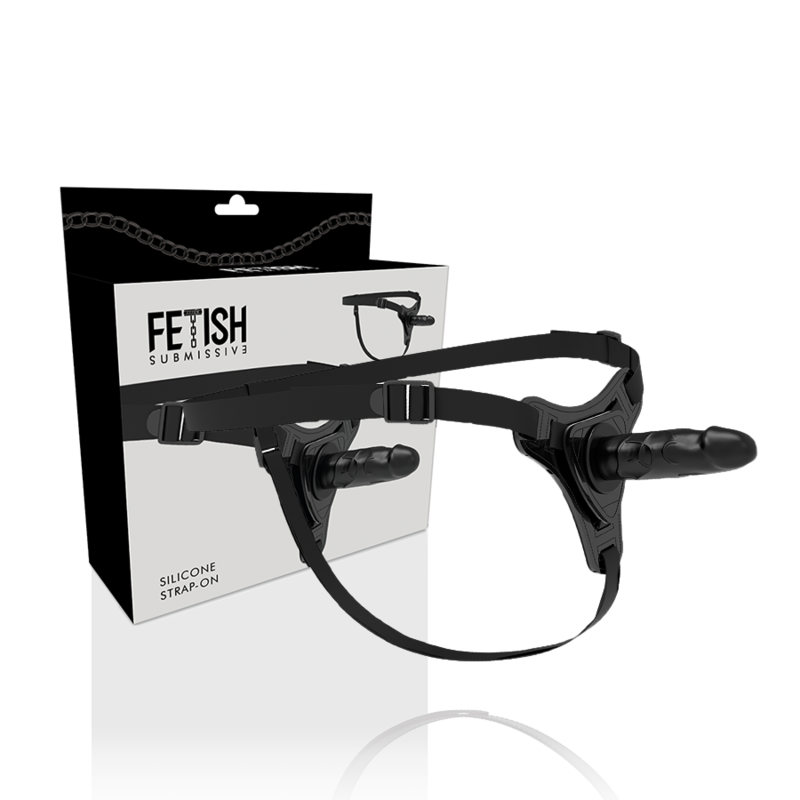 Fetish - Harnais Soumis en Silicone Noir Réaliste 15 Cm - Gabychou - Harnais