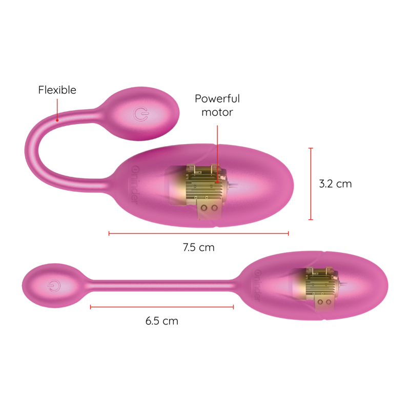 Oninder - Oeuf Vibrant Tokyo Rose 7,5 X 3,2 Cm avec Application Gratuite - Gabychou - Jouets pour femmes