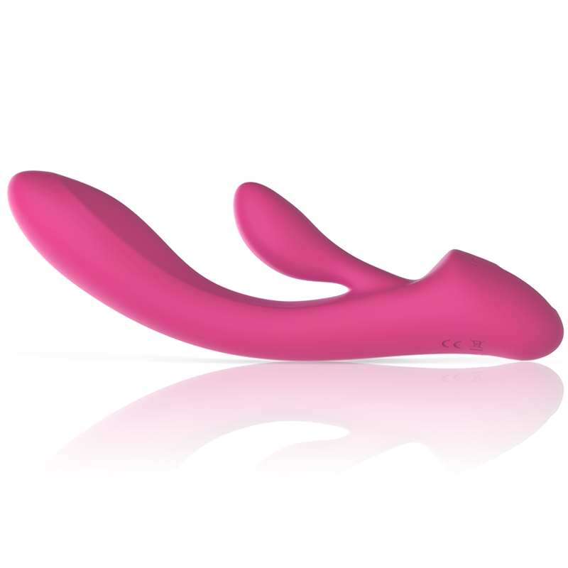 Intense - Vibrateur Rabbit Luigi en Silicone Liquide Rose - Gabychou - Jouets pour femmes