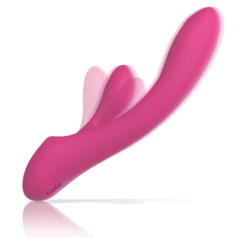Intense - Vibrateur Rabbit Luigi en Silicone Liquide Rose - Gabychou - Jouets pour femmes