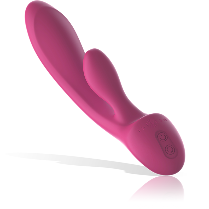 Intense - Vibrateur Rabbit Luigi en Silicone Liquide Rose - Gabychou - Jouets pour femmes