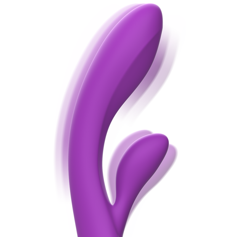 Intense - Vibrateur Rabbit Luigi en Silicone Liquide Violet - Gabychou - Jouets pour femmes