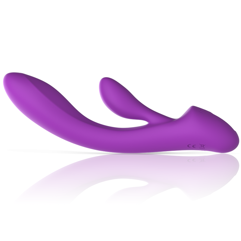 Intense - Vibrateur Rabbit Luigi en Silicone Liquide Violet - Gabychou - Jouets pour femmes