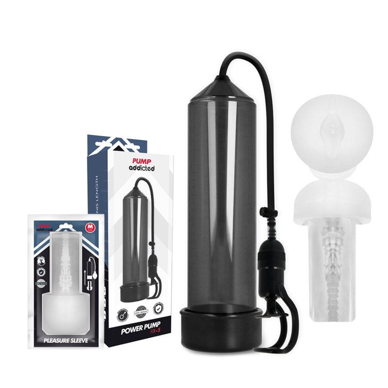 Pump Addicted - Rx5 Noir avec Masturbateur - Gabychou - Accessoires Pénis