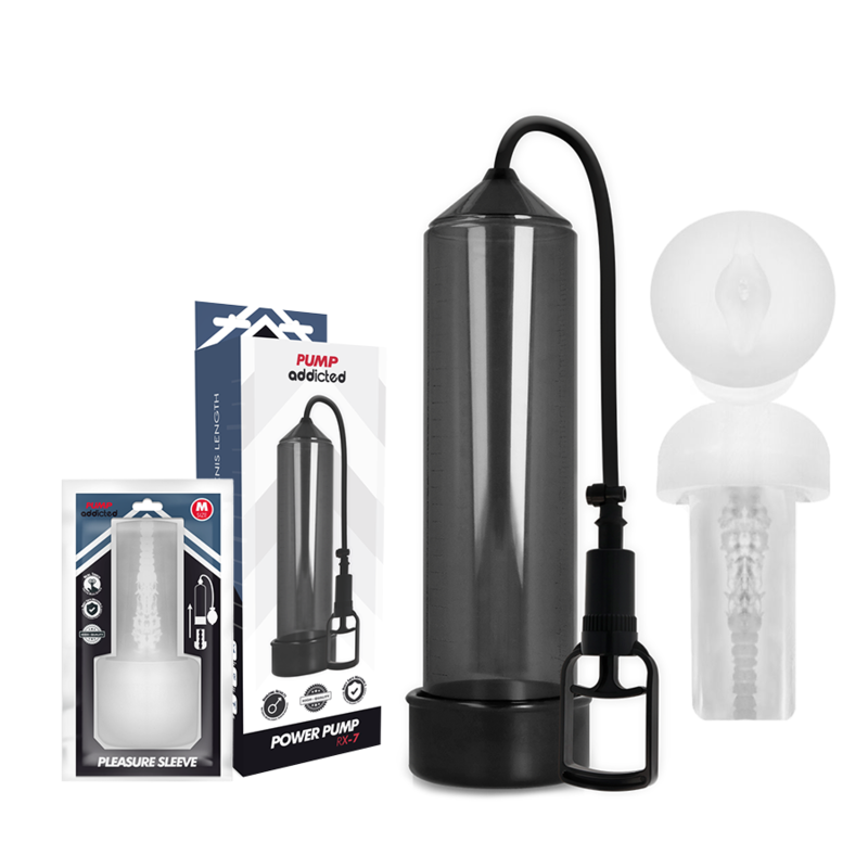 Pump Addicted - Rx7 Noir avec Masturbateur - Gabychou - Accessoires Pénis