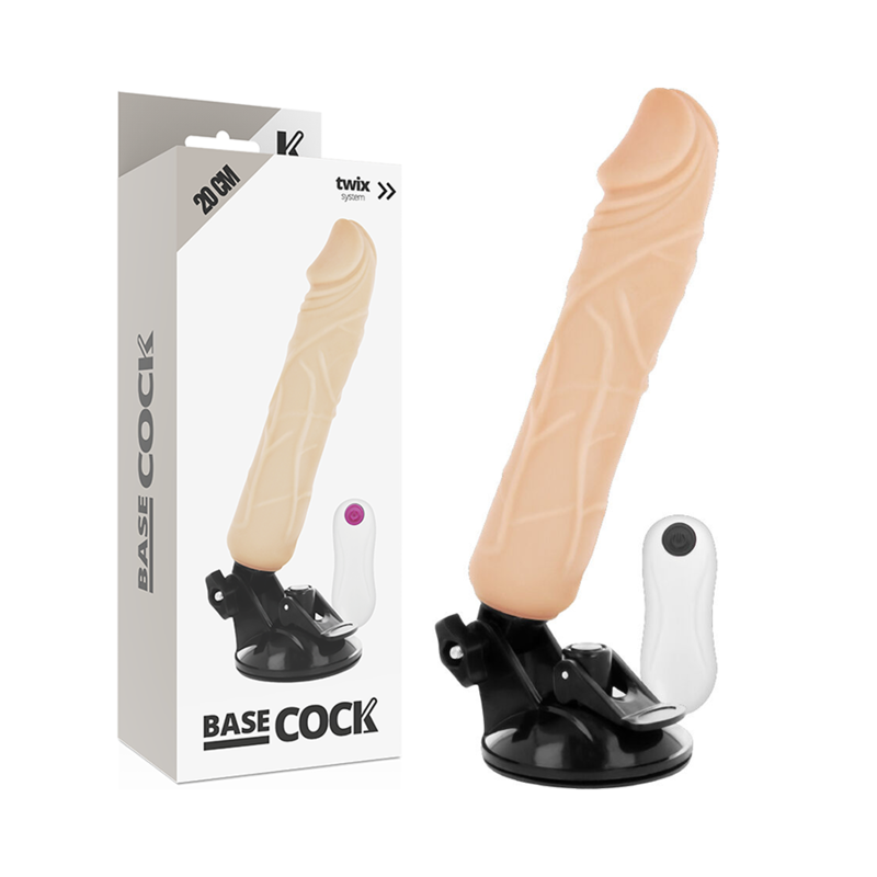 Basecock – Vibrateur Réaliste Télécommande Naturel 20 Cm
