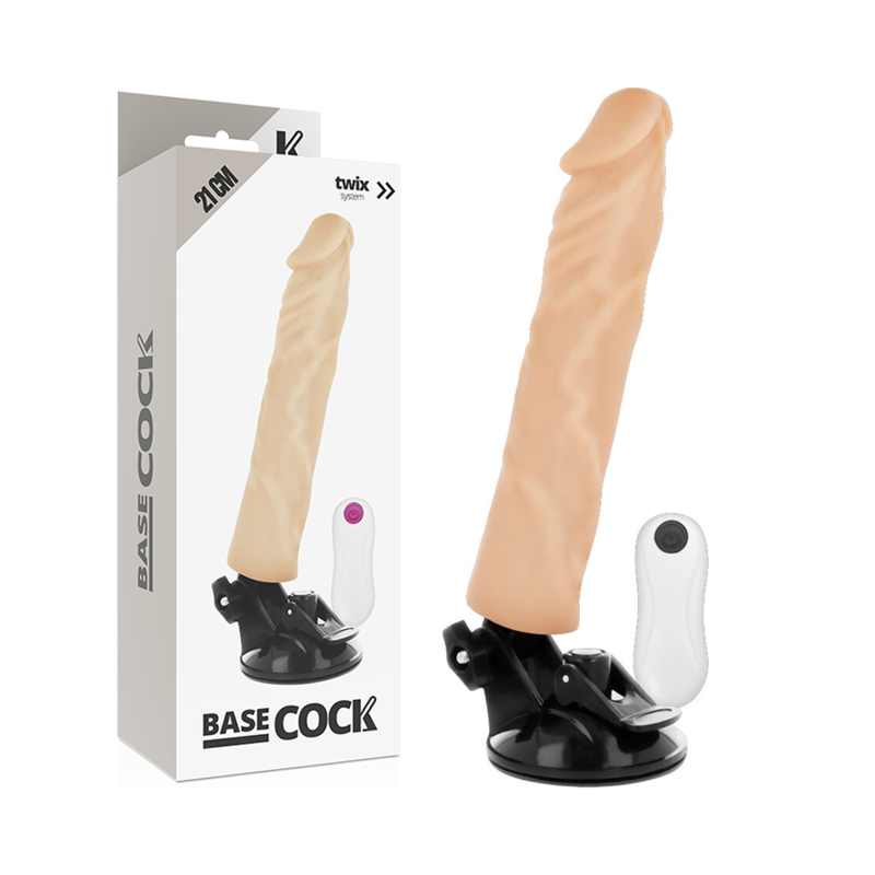 Basecock – Vibrateur Réaliste Télécommande Naturel 21cm