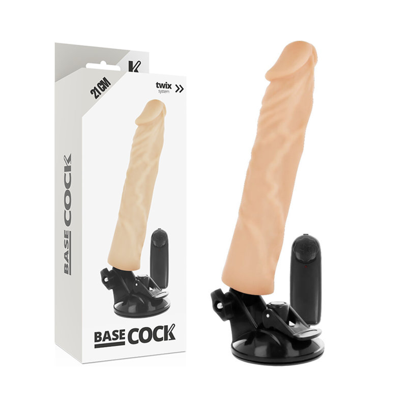 Basecock – Vibrateur Réaliste Télécommande Naturel 21 cm
