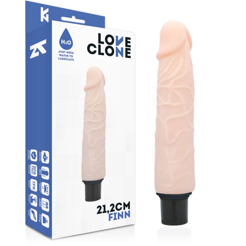 Loveclone – Vibrateur Autolubrifiant Finn 21.2cm – 3.8cm