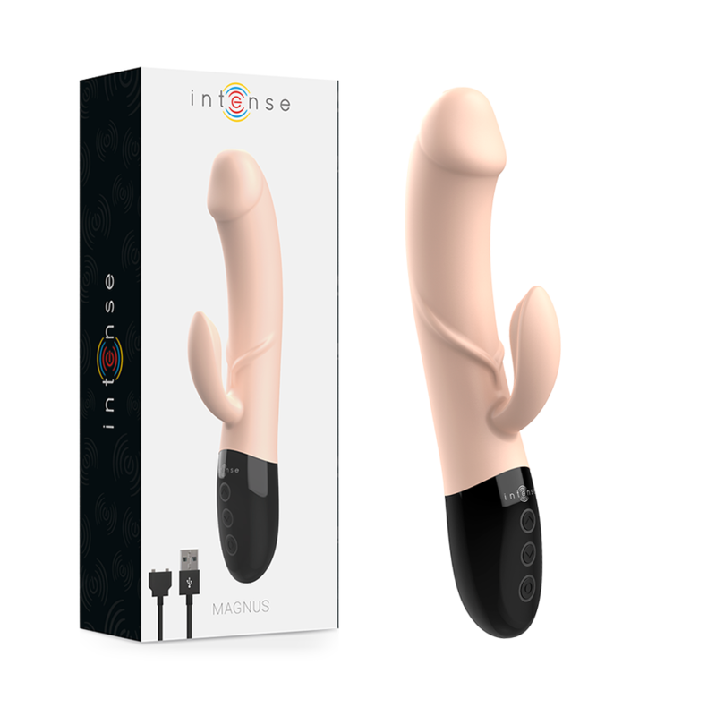 Intense - Magnus Dual Vibrateur Rechargeable Naturel - Gabychou - Jouets pour femmes