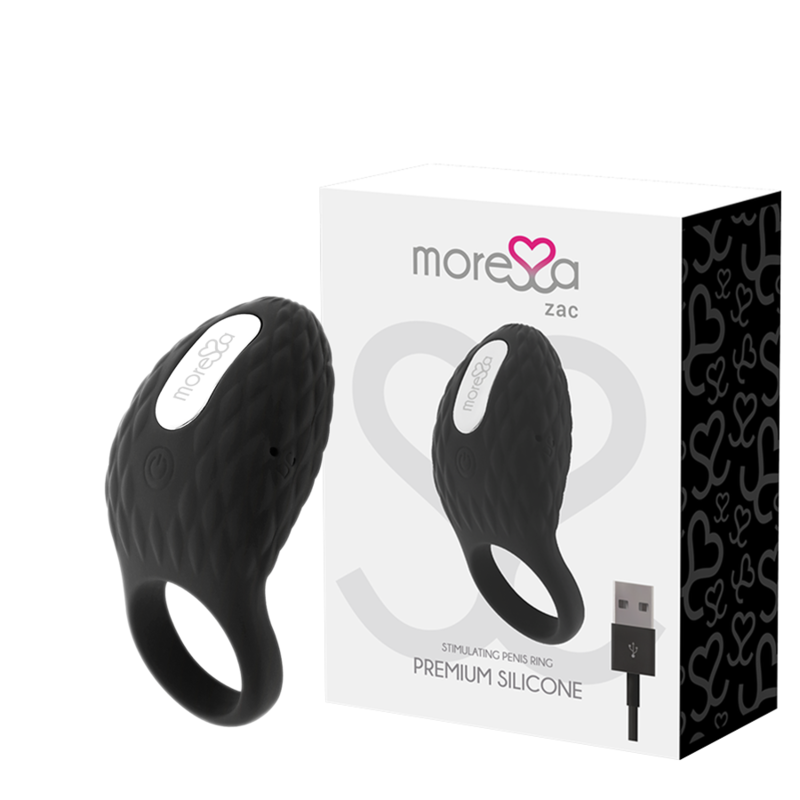 ANNEAU VIBRANT RECHARGEABLE MORESSA ZAC PREMIUM - Gabychou - Accessoires Pénis
