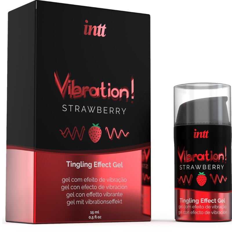 Intt - Gel Vibrant Stimulant Intime Puissant Fraise 15ml - Gabychou - Bien-être
