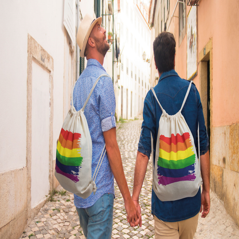 Pride - Sac à Dos en Coton avec Drapeau LGBT - Gabychou - accessoires coquins humoristiques