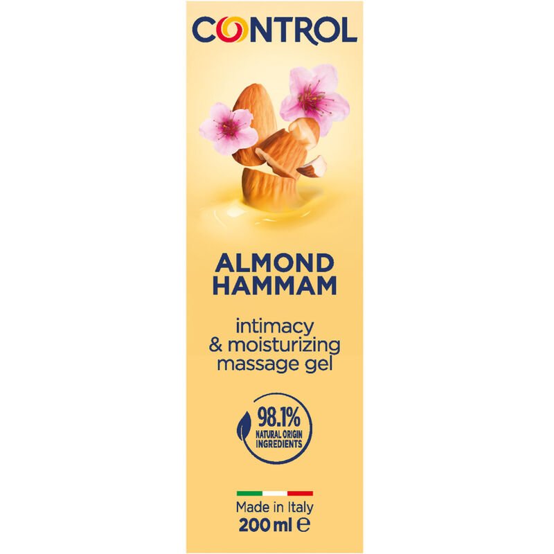 Control – Gel de Massage Hammam aux Amandes 3 en 1, 200 ml
