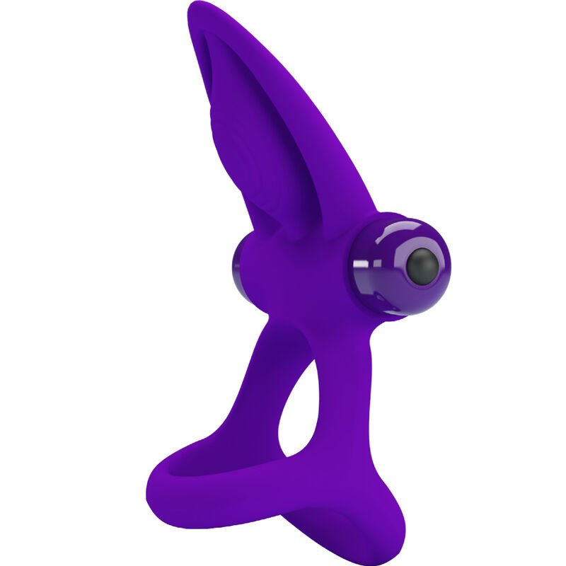 Pretty Love - Anneau Vibrateur Silicone Violette 10 Vibrations - Gabychou - Accessoires Pénis