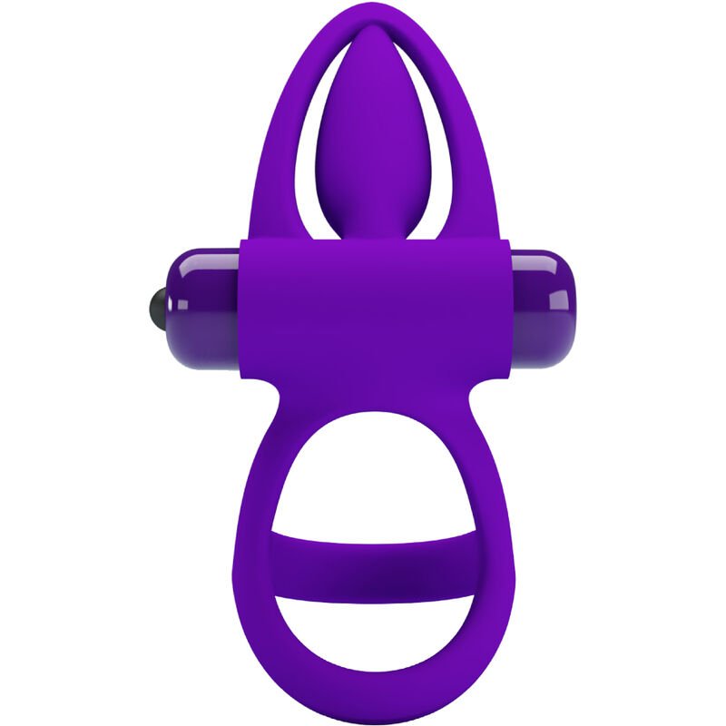 Pretty Love - Anneau Vibrateur Silicone Violette 10 Vibrations - Gabychou - Accessoires Pénis