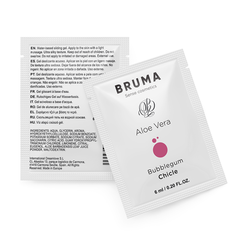 BRUMA - GEL GLISSANT ALOE VERA SAVEUR BUBBLEGUM 6 ML - Gabychou - Aux saveurs délicieuses