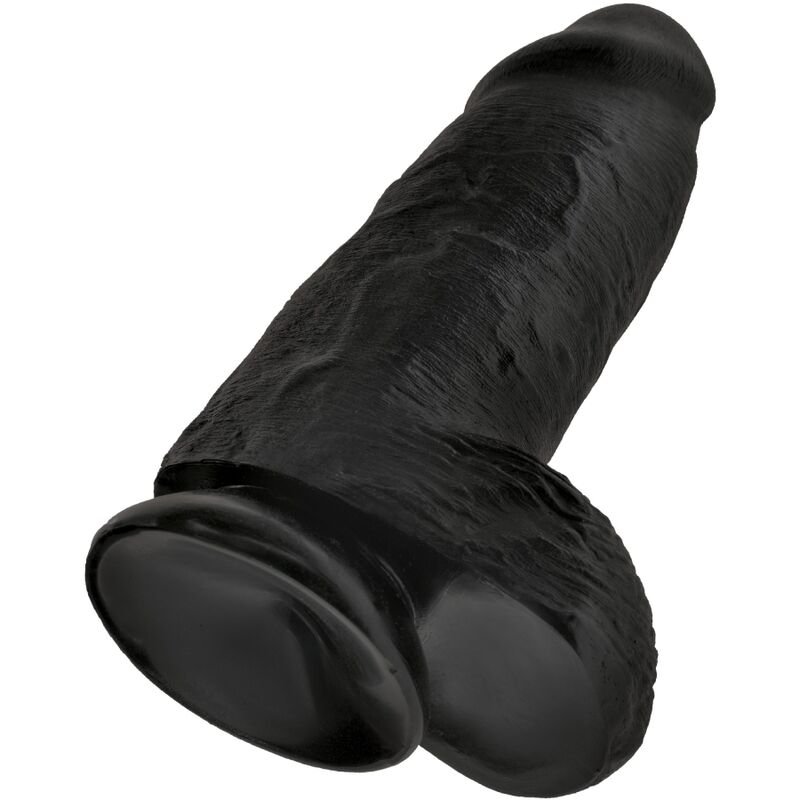 King Cock - Pénis Réaliste Chubby Noir 23 cm - Gabychou - Godes ceinture