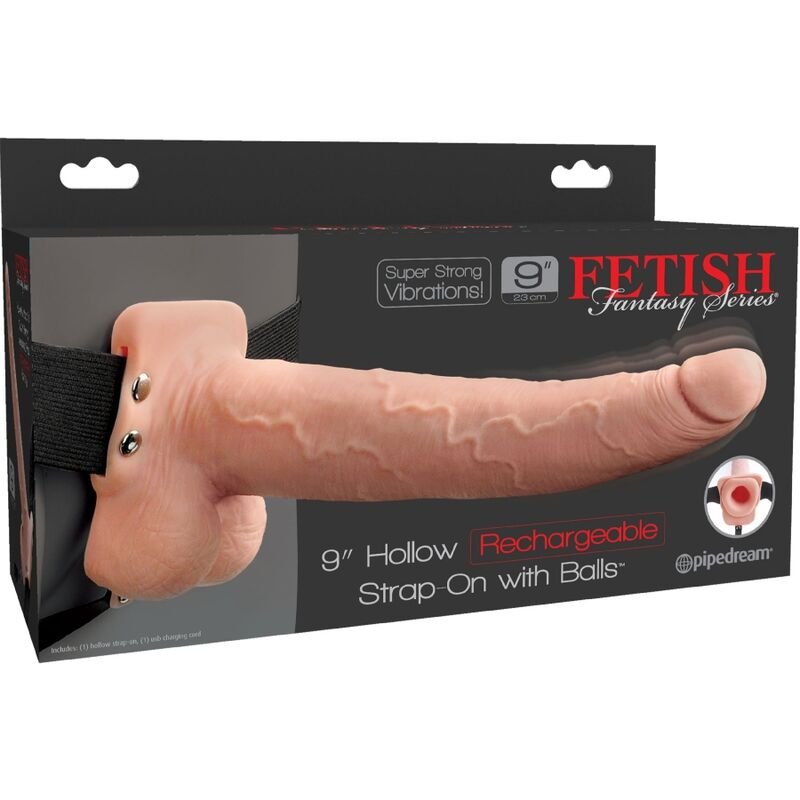Fetish Fantasy Series - Harnais Pénis Réaliste Ajustable avec Balles Rechargeables et Vibrateur 23cm - Gabychou - Harnais