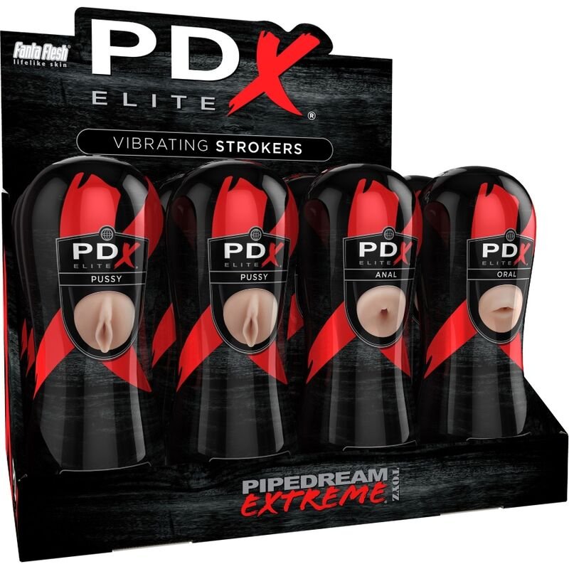 Pdx Elite - Ensemble de 12 Coureurs : 6x Vagin, 3x Ano, 3x Bouche. - Gabychou - Jouets sexuels pour hommes