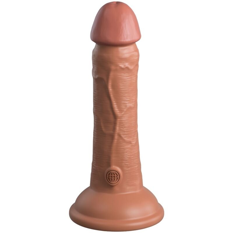 King Cock - Gode Réaliste Elite en Silicone 15.2 cm Caramel - Gabychou - Godes ceinture