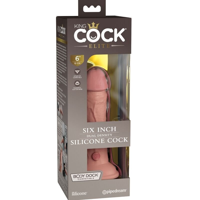 King Cock - Gode Réaliste Elite en Silicone 15.2 cm - Gabychou - Godes ceinture