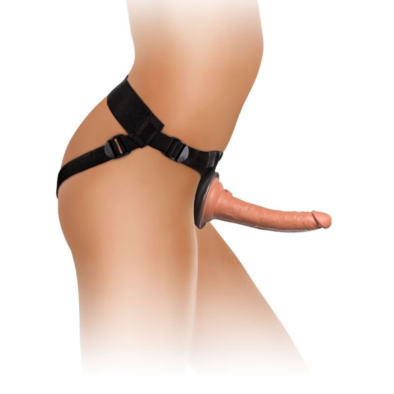 King Cock - Harnais Réglable Confortable Elite avec Gode 17.8 cm - Gabychou - Harnais