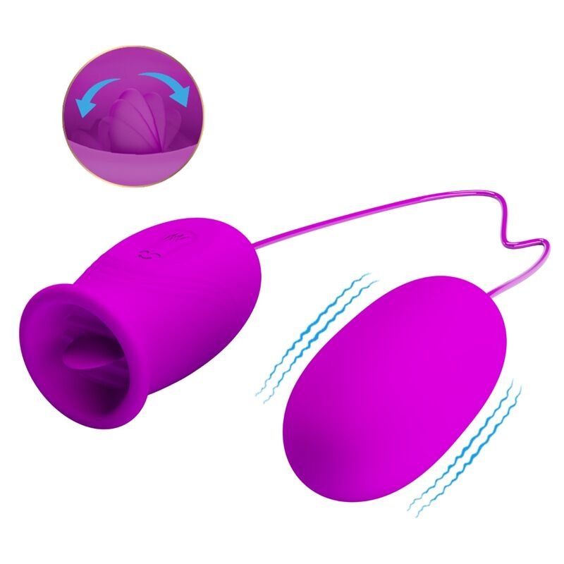 Pretty Love - Daisy Dual Egg Vibrateur Rechargeable Violet - Gabychou - Jouets pour femmes