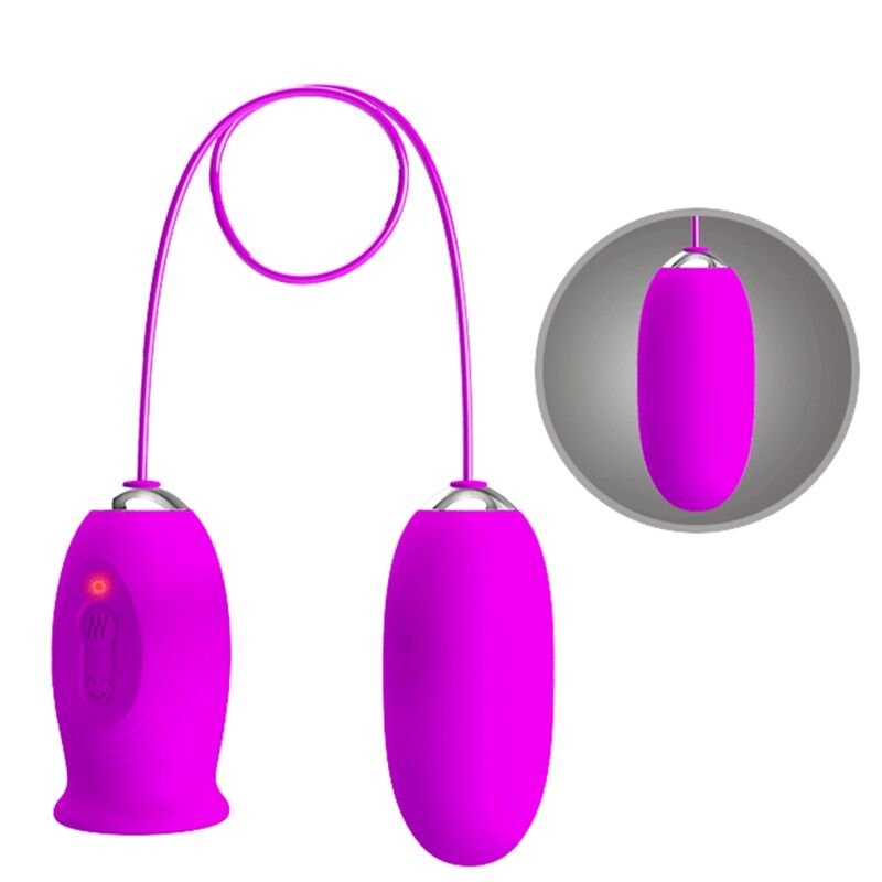 Pretty Love - Daisy Dual Egg Vibrateur Rechargeable Violet - Gabychou - Jouets pour femmes