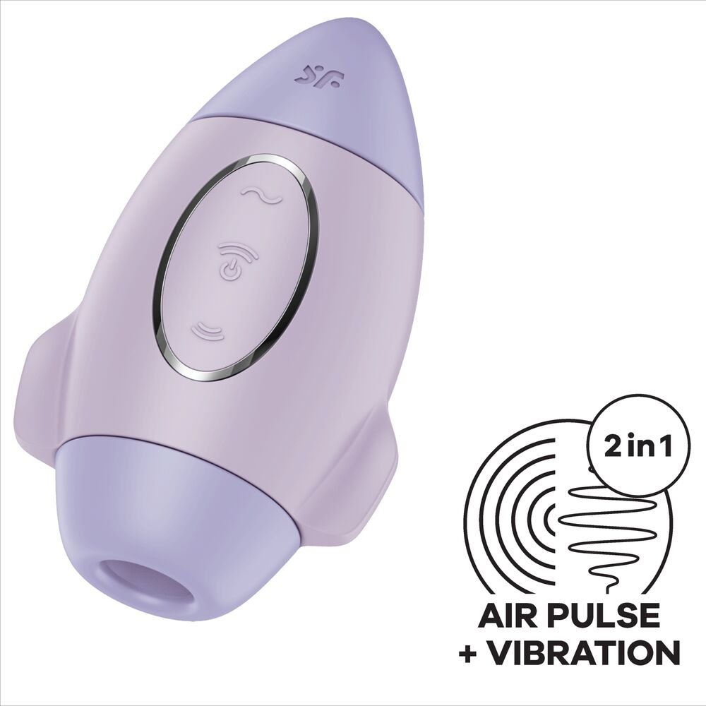 Satisfyer - Petit Vibrateur Double Impulsion Mission Control Lilas - Gabychou - Jouets pour femmes