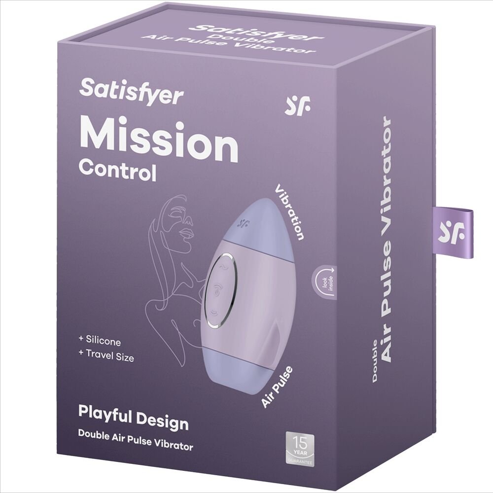 Satisfyer - Petit Vibrateur Double Impulsion Mission Control Lilas - Gabychou - Jouets pour femmes