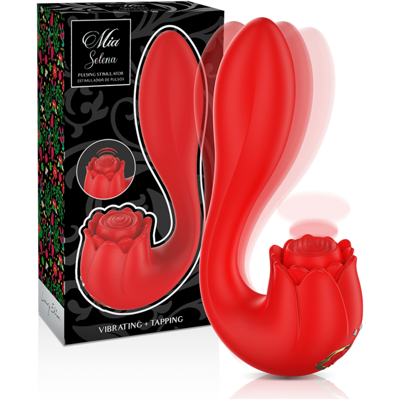 Mia – Stimulateur Vibrant Selena + Tapping Rouge
