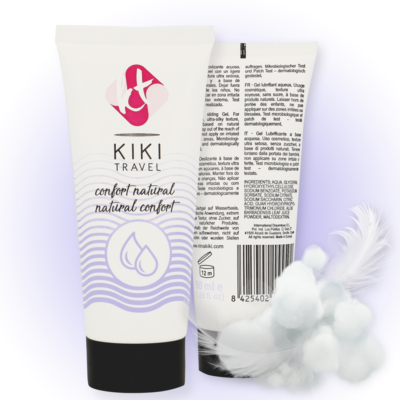 Kikí Travel - Lubrifiant Naturel Confort 50 Ml - Gabychou - Base d'eau
