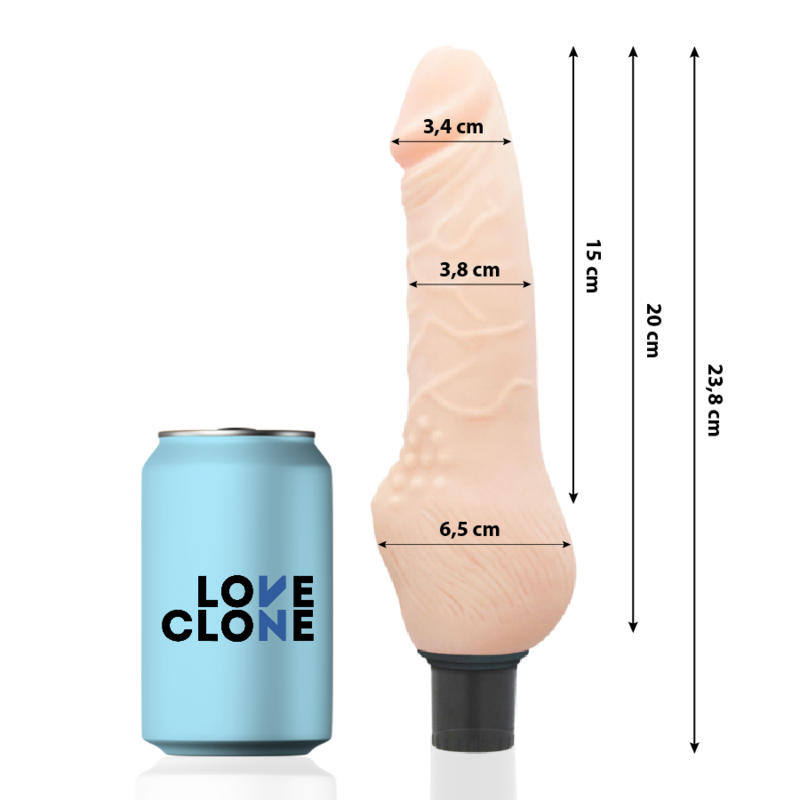 Loveclone - Daven Autolubrification Réaliste 23.8cm - 3.8cm - Gabychou - Vibrateurs