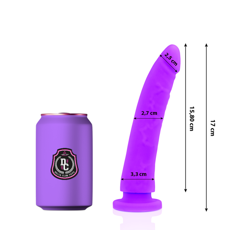 Delta Club - Gode Médical Lilas en Silicone 17cm - 3cm - Gabychou - Godes ceinture