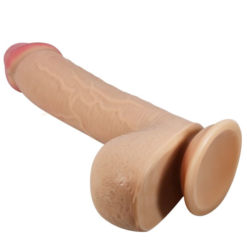 Pretty Love - Gode Réaliste Sliding Skin avec Ventouse Flesh 23,4 cm - Gabychou - Godes sans vibration